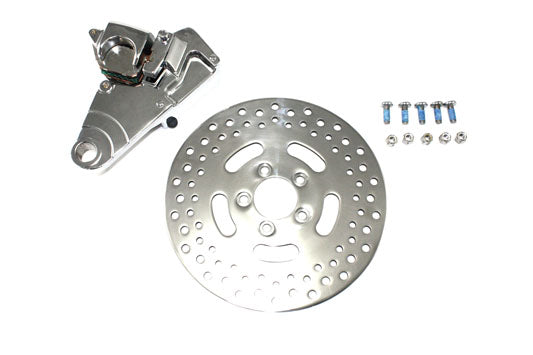 HARLEY Chrom Hinterrad-Einzelsattel und 11,5-Zoll-Scheibenkit passend für 2005–2007 XL,