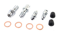 HARLEY FLT Vorderradbremssattel Entlüftungsschrauben-Kit Chrom Passend für 2008-UP FLT, 2008-UP FLHT, 2008-UP FLTR,