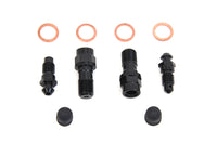 HARLEY FLT Vorderradbremssattel Entlüftungsschrauben-Kit, Schwarz, passend für 2008-UP FLT, 2008-UP FLHT, 2008-UP FLTR,