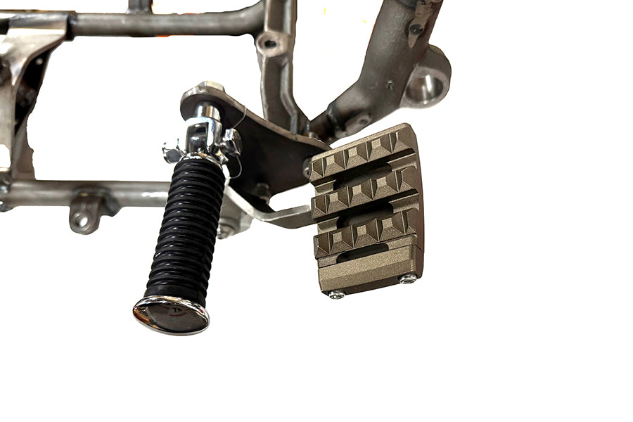 HARLEY Bronx Bremspedalauflage klein Bronze Passend für 1984-2017 FXST, 2018-UP FXBR, 2018-UP FXBRS, 20