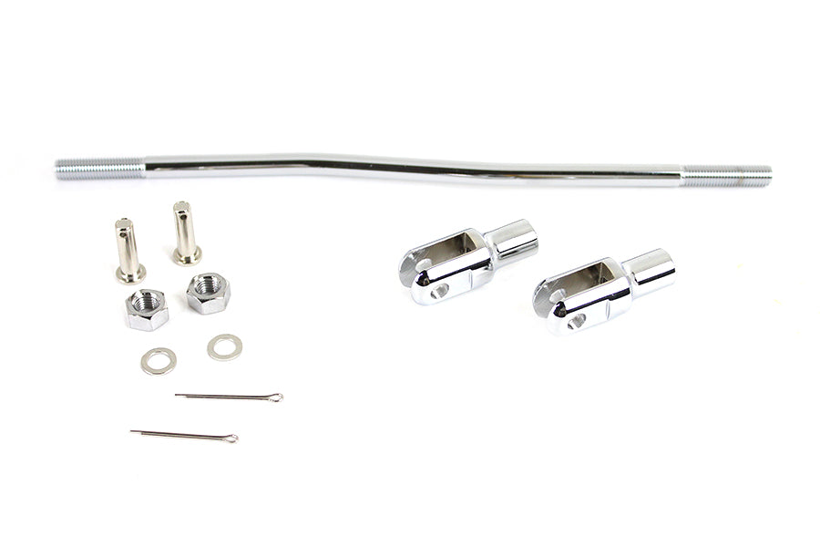 HARLEY Vorderer mechanischer Bremsgestänge-Kit Chrom Passend für 1936-1952 EL, 1937-1948 U, 1941-1957 FL,