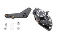 HARLEY Schwarz Hinten 1-Kolben-Bananenbremssattel-Kit mit Halterung Passend für 1973-1980 FX, 1973-1980 FL,