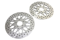 HARLEY Duro 11,8 Zoll Bremsscheiben-Set Vorn X-Spoke Stil Passend für FLT Modelle ab 2008, Frontmodelle ausgestattet mit