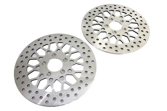 HARLEY Duro 11.8 inch Front Brake Disc Set X-Spoke Style fits 2008-UP FLT, Front models equipped with wire wheels