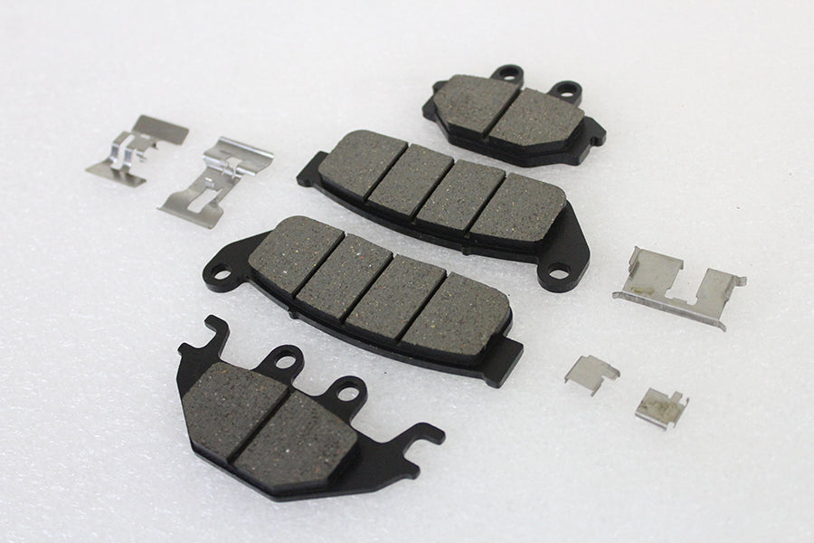 HARLEY Duro Semi-Metall Bremsbelagssatz vorne und hinten passend für Scout 2015-2016,