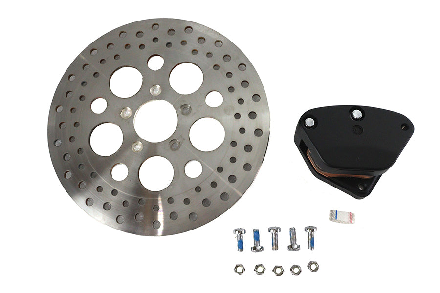 HARLEY 11,5 Zoll schwarzes Bremszangenkit passend für 2000-2007 FLST, 2000-2007 FXST,
