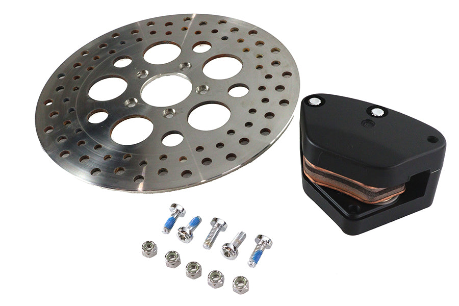 HARLEY 11,5 Zoll schwarzes Bremszangenkit passend für 2000-2007 FLST, 2000-2007 FXST,