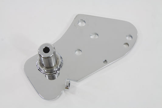 HARLEY Brake Pedal Mount Plate Chrome Fits 0-  Custom, application with hydraulic disc or drum brake