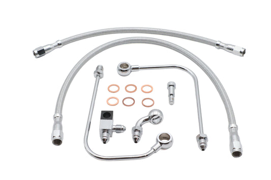 HARLEY Ultima Lower Brake Line Kit Chrome Fits FLST 2011-2017,   FXST 2011-2017,