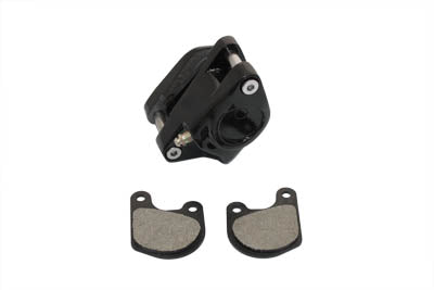 HARLEY Schwarzer Front-1-Kolben-Bremssattel rechts passend für 1978-1983 FX, 1980-1983 FXWG, 1978-1983 XL,
