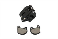 HARLEY Schwarzer Front-1-Kolben-Bremssattel rechts passend für 1978-1983 FX, 1980-1983 FXWG, 1978-1983 XL,