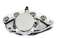 HARLEY Verchromter vorderer 1-Kolben Bananenbremssattel passend für 1973-1984 FL, frühe 1984 1973-1973 FX, 1973-1973