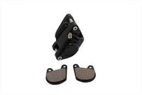 HARLEY Schwarzer vorderer 1-Kolben-Bremssattel links, passend für 1978-1983 FX, 1980-1983 FXWG, 1978-1983 XL,