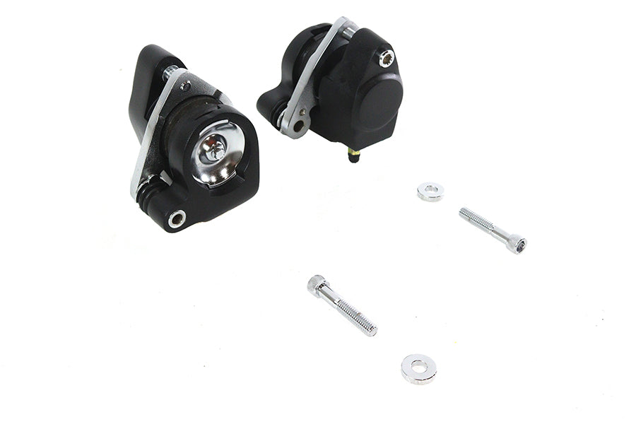 HARLEY Rechter und linker Bremssattel vorne, Satz, 1 Kolben, passend für 1984-1999 FXST, 1986-1999 FLST, 1991-1999