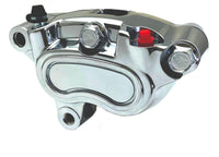 HARLEY Edart verchromter Bremssattelsatz vorne, passend für FLST 2008–2010, FXST 2008–2010, FXD 2008–2010,