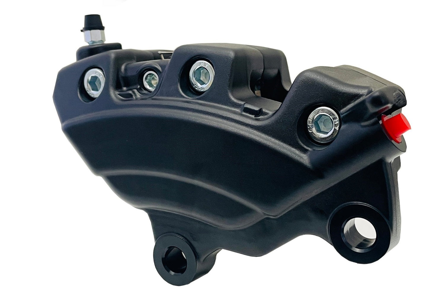 HARLEY Edart Mattschwarzer hinterer Bremssattel-Kit passend für 2008-2023 FLT,