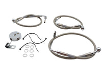 ハーレー ステンレススチール製フロントブレーキホースキット 1992-2000 FXD、1992-2000 FXDB、1992-2000 FXDCに対応