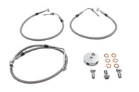 HARLEY Stainless Steel Front Brake Hose Kit Fits 1994-2007 FLHR,   2004-2007 FLHRS,