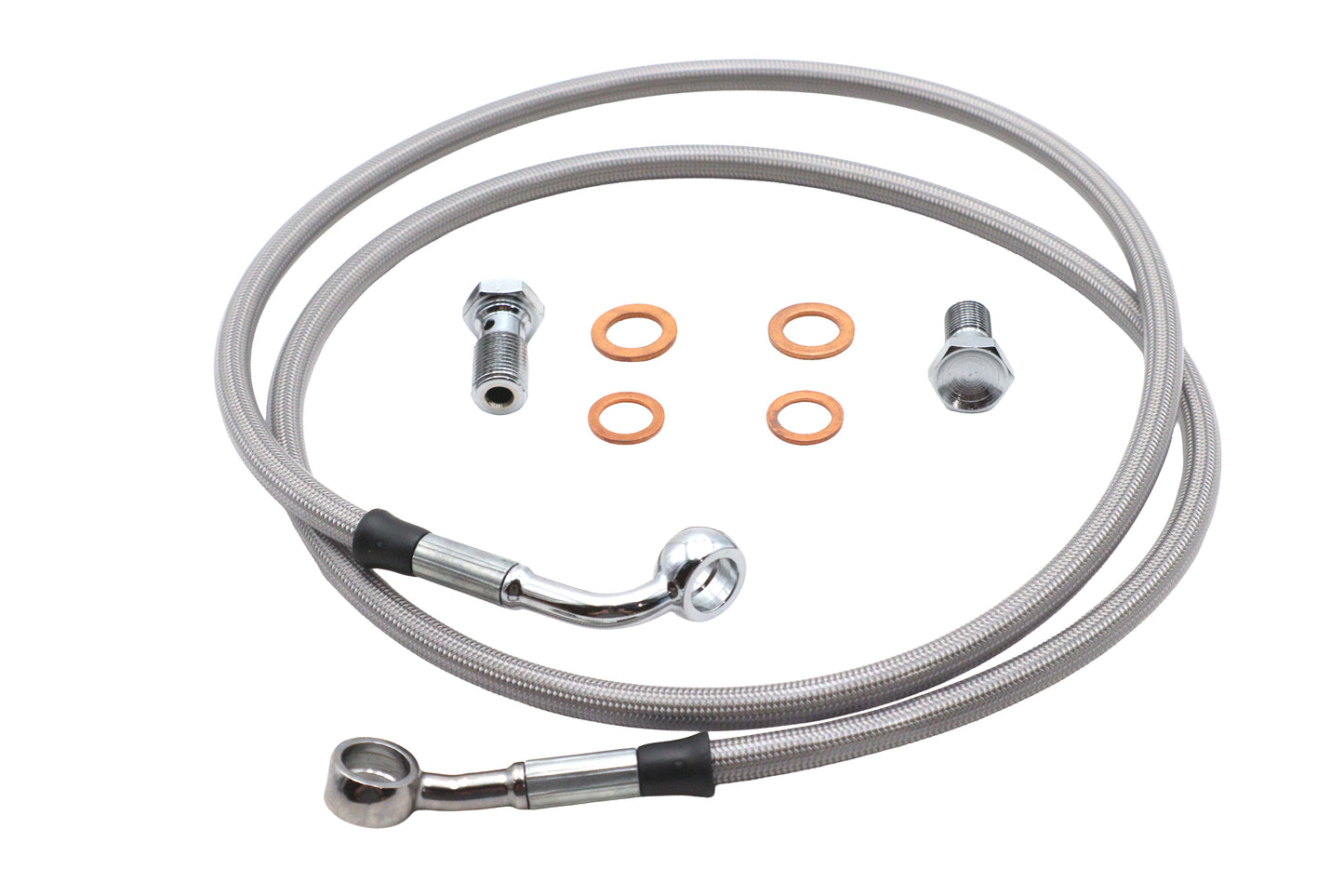 HARLEY Stainless Steel Front Brake Hose Kit Fits 2005-2009 FLSTN,