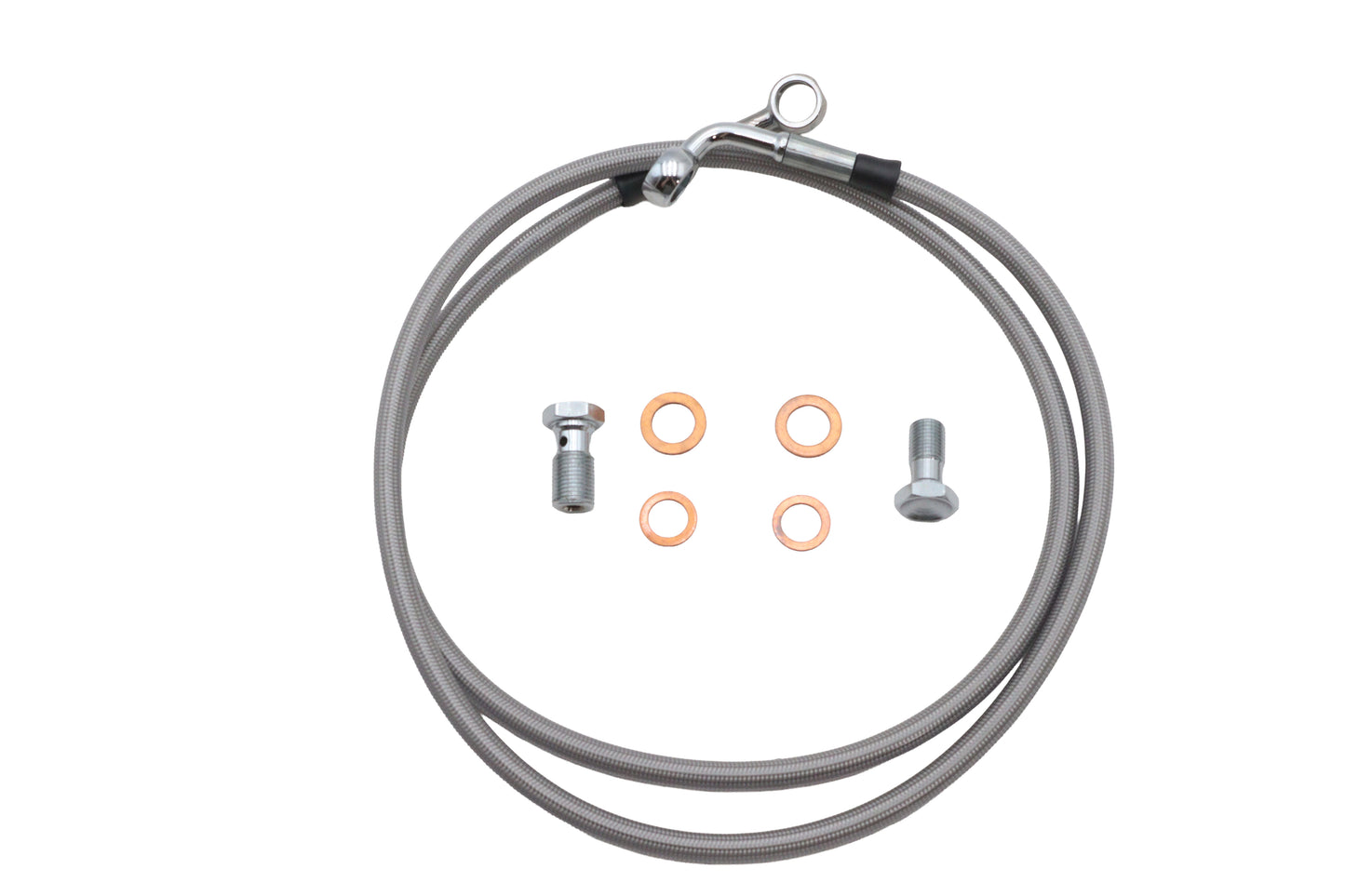 HARLEY Stainless Steel Front Brake Hose Kit Fits 2005-2009 FLSTN,