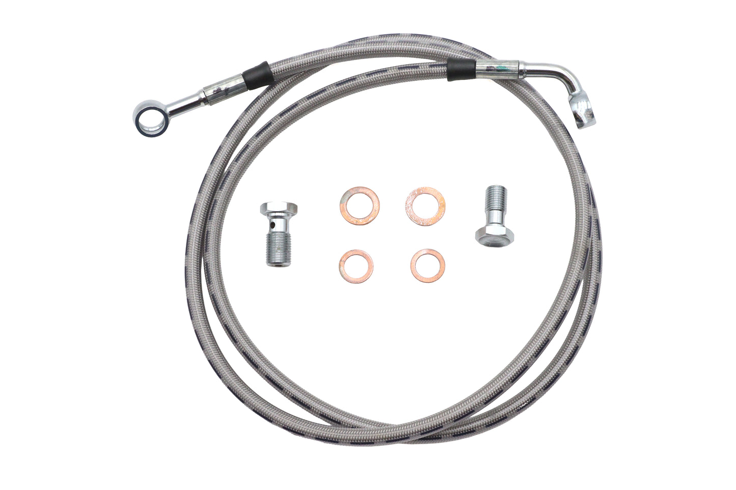 HARLEY Stainless Steel Front Brake Hose Kit Fits 1993-2005 FXDWG,