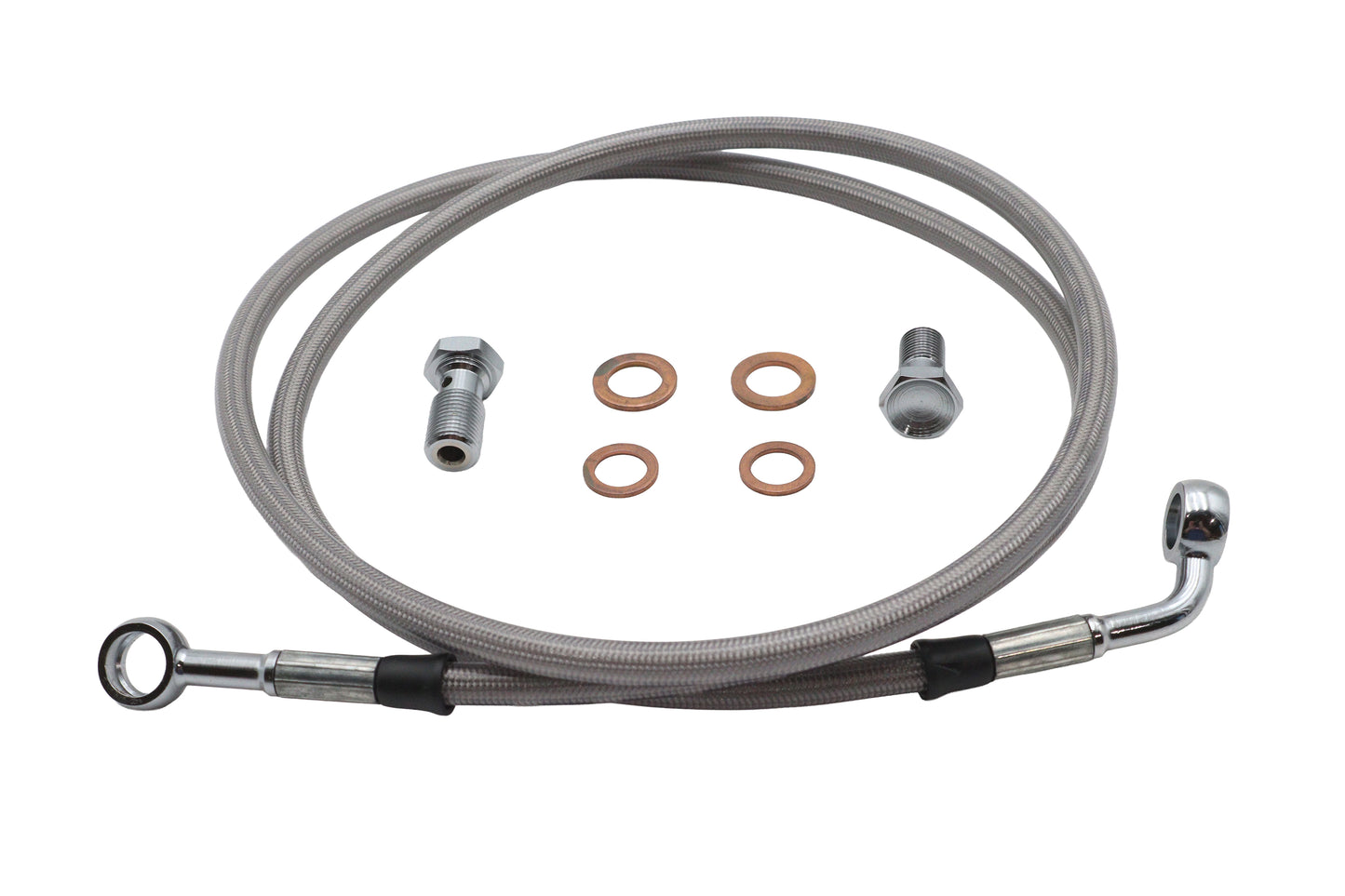 HARLEY Stainless Steel Front Brake Hose Kit Fits 1993-2005 FXDWG,