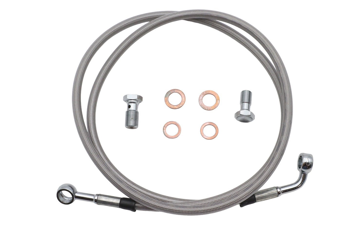 HARLEY Stainless Steel Front Brake Hose Kit Fits 1993-2005 FXDWG,