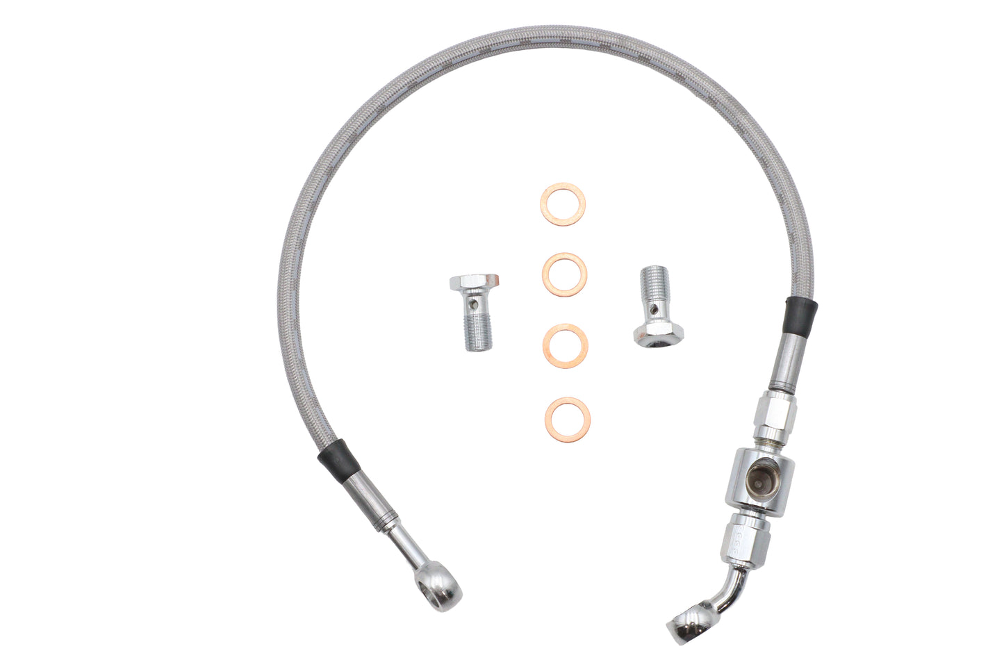 HARLEY Stainless Steel Rear Brake Hose Kit Fits 1991-1999 FXD,