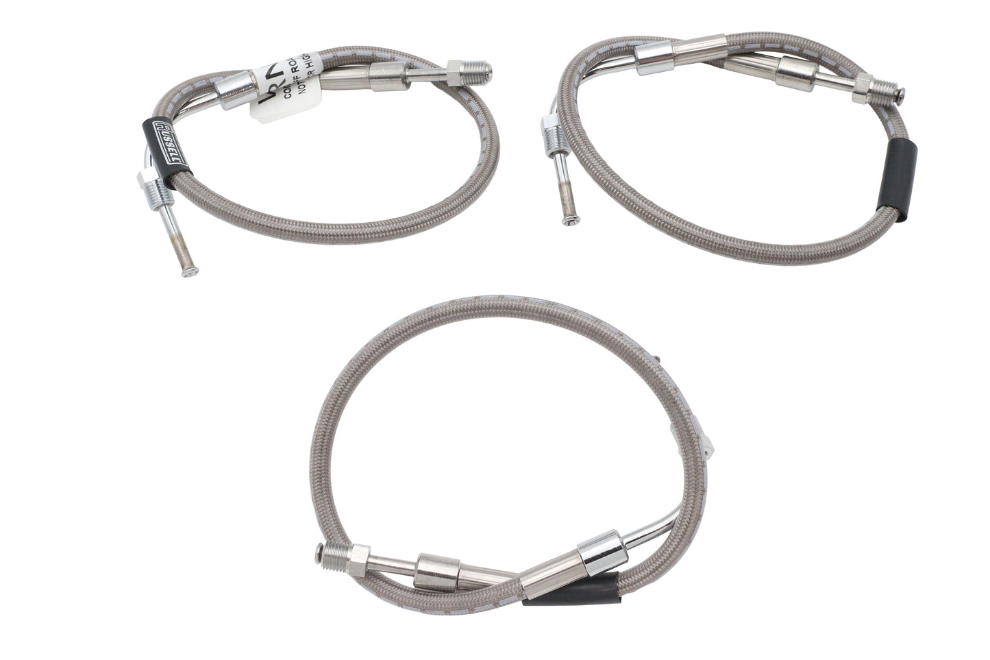 HARLEY Edelstahl-Bremsleitung, 3-teilig, passend für 1978-1979 XL, 1978-1979 XLCH, 1977-1979 FX,