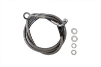 HARLEY Edelstahl Bremsleitung vorne 44 Zoll Passend für 1984-1987 FXR, 1984-1987 FXRS, 1984-1985 XL