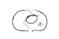 HARLEY Edelstahl-Bremsleitungen vorne 22-5/8 Zoll und 19-1/2 Zoll Passend für 1984-2003 FLT, 1984-2003
