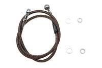 HARLEY Edelstahl-Bremsleitung vorne 45-7/8 Zoll Passend für 1988-1993 XLH, 1988-1994 FXR, 1971-1984