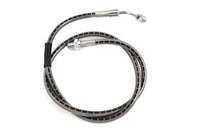 HARLEY Edelstahl Bremsleitung hinten 34-1/8 Zoll Passend für 1972-1980 FL, auch +4 und +8 Verlängerung 1972-1980 F