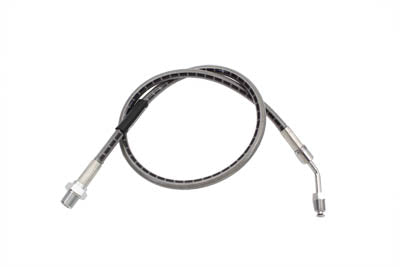 HARLEY Edelstahl-Hinterradbremsschlauch 25-1/4 Zoll Passend für 1977-1979 FX, 1977-1980 FXE, 1982-1983 F