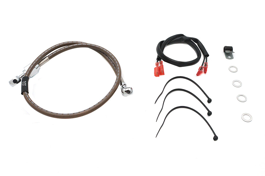 HARLEY Edelstahl-Bremsleitung hinten 29-3/8 Zoll Passend für 1987-1999 XLH, 883