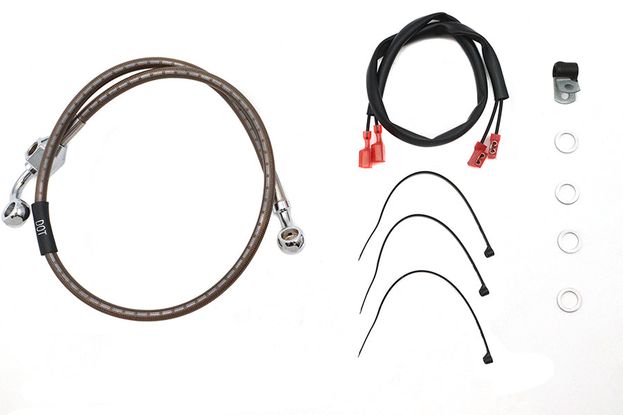 HARLEY Edelstahl-Bremsleitung hinten 29-3/8 Zoll Passend für 1987-1999 XLH, 883