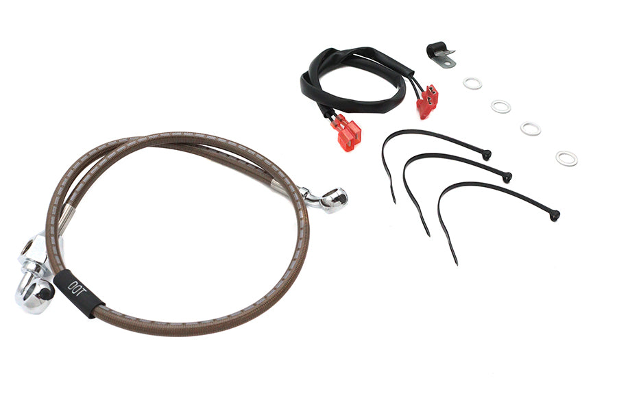 HARLEY Edelstahl-Bremsleitung hinten 29-3/8 Zoll Passend für 1987-1999 XLH, 883