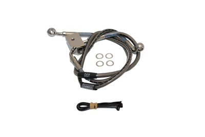 HARLEY Edelstahl-Hinterradbremsschläuche 20 Zoll und 19-1/2 Zoll Passend für 2000-2006 FLSTF, 2000-2006 FL