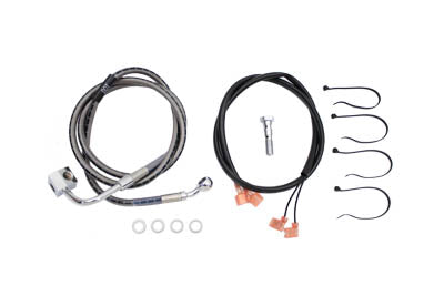 HARLEY Edelstahl-Hinterradbremsschlauch 49-9/16 Zoll Passend für 1987-1999 FLST, 1987-1999 FLST, 1987-19