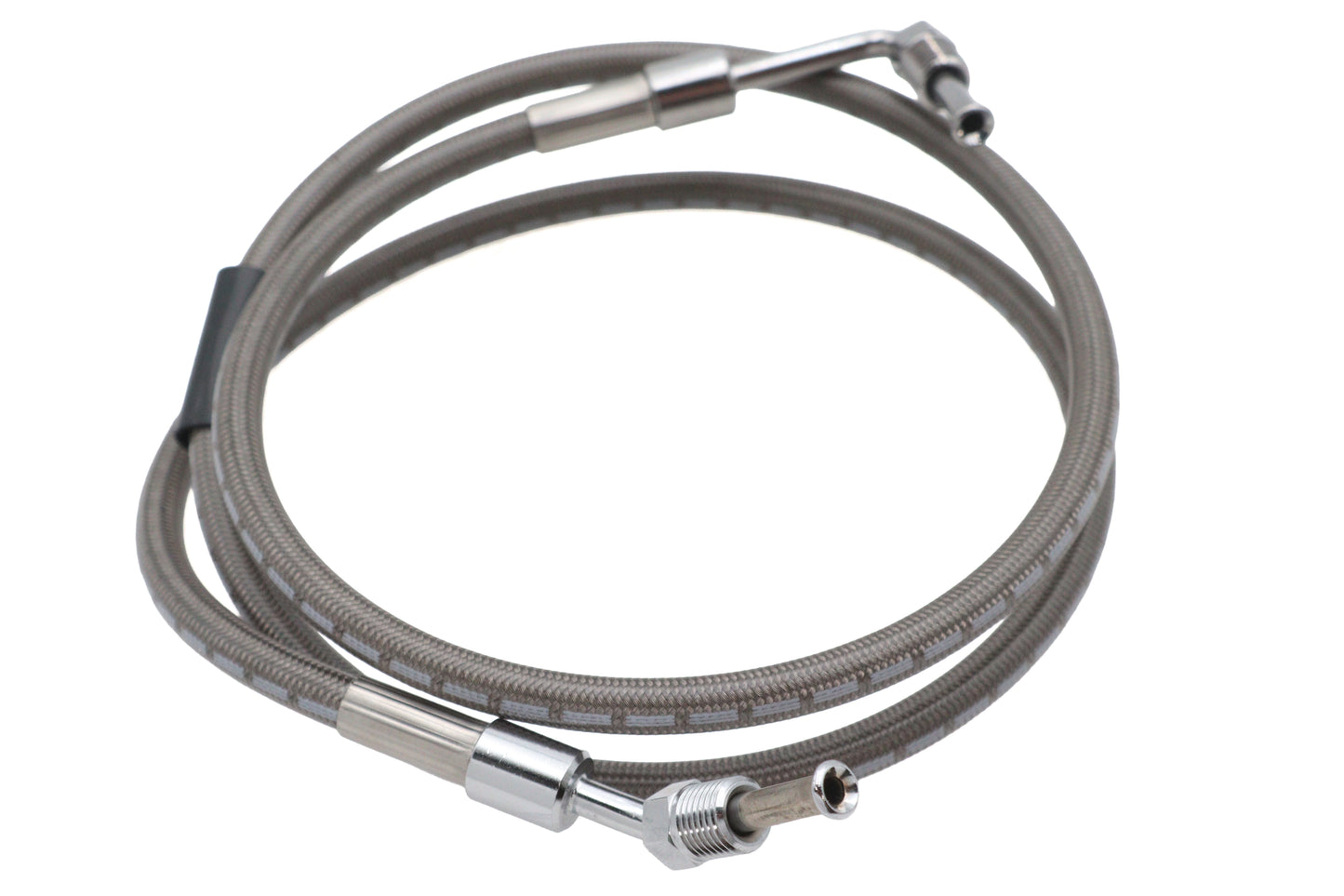 HARLEY Edelstahl 43-1/4 Zoll Bremsschlauch vorne passend für 1974-1977 XL,
