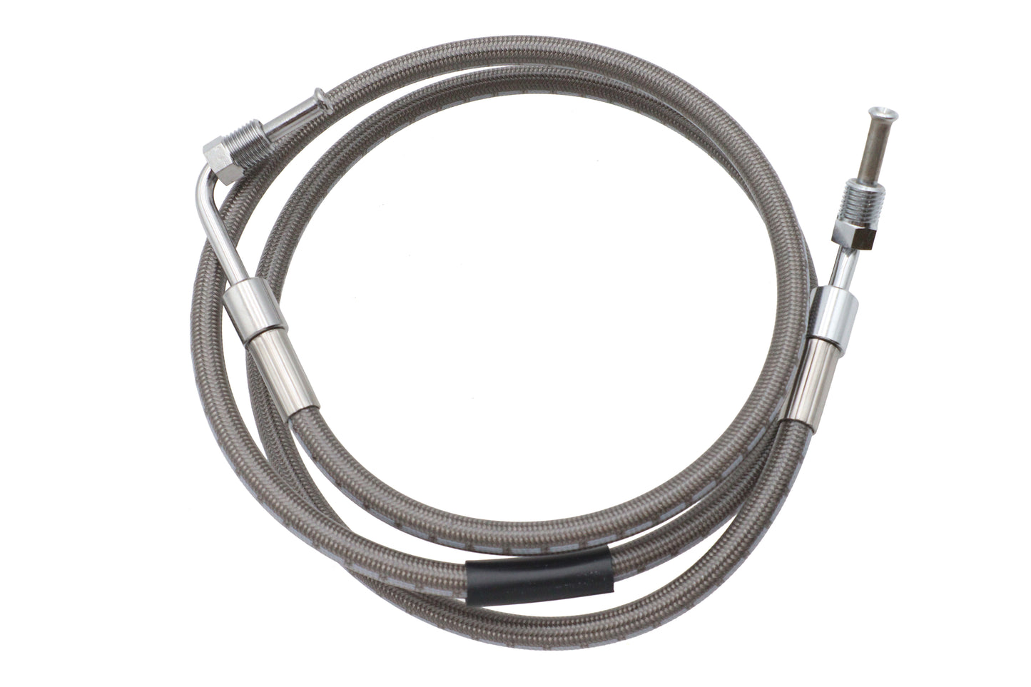 HARLEY Edelstahl 43-1/4 Zoll Bremsschlauch vorne passend für 1974-1977 XL,