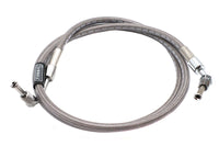 HARLEY Edelstahl 47-1/4 Zoll Vorderbremsleitung Passend für 1974-1977 FXE, 1974-1977 XL,