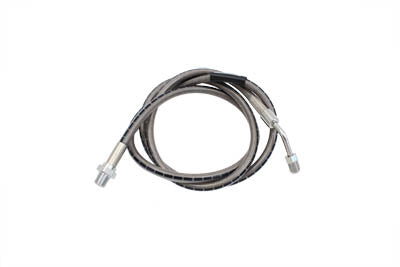 HARLEY Edelstahl 49 Zoll vordere Bremsleitung passend für 1972-1981 FL,