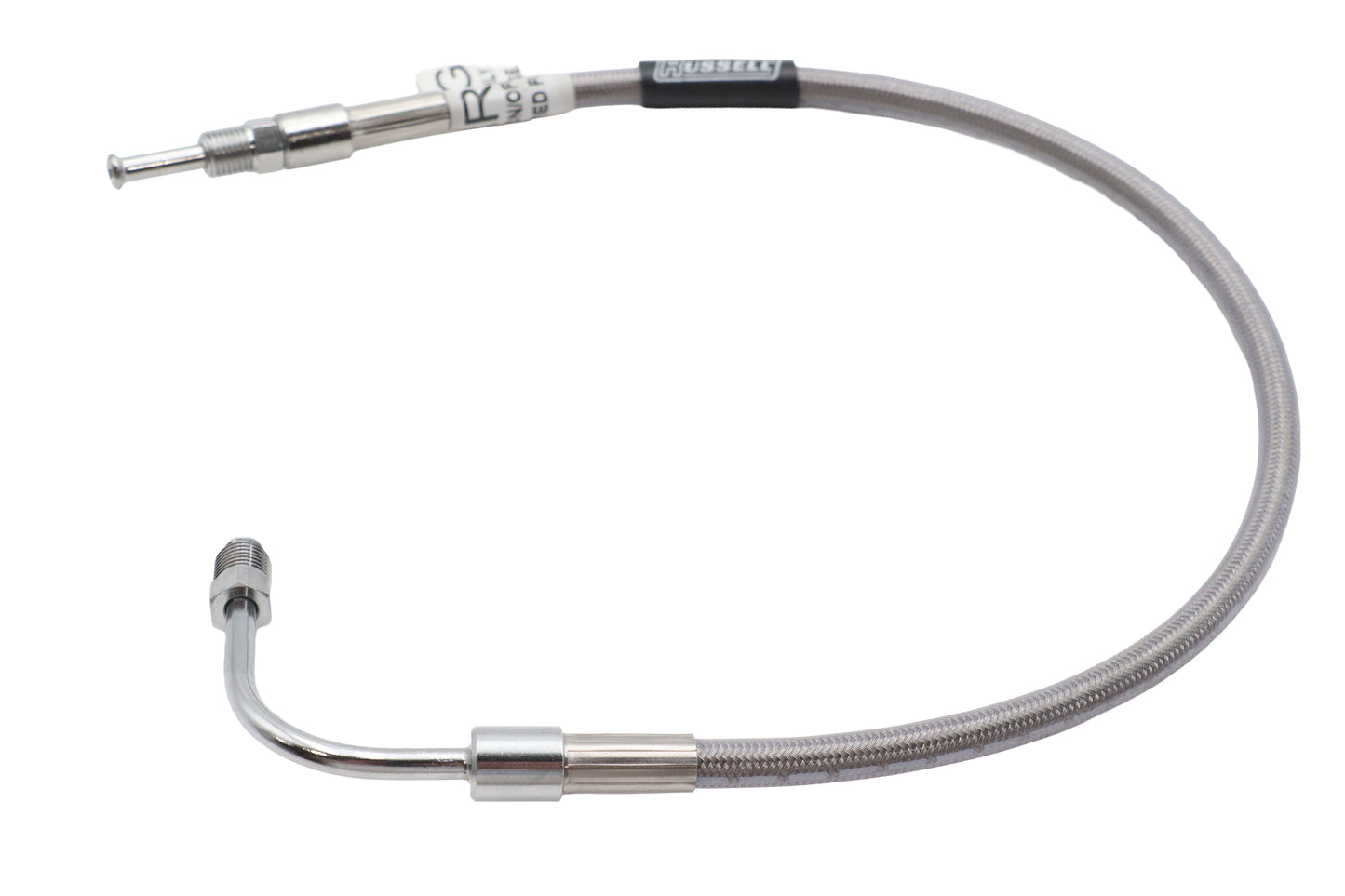 HARLEY Edelstahl 19 Zoll Bremsleitung vorne Passend für 1978-1982 FX, 1978-1982 FXE, 1978-1982 FXEF