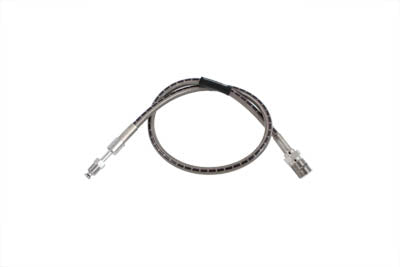 HARLEY Edelstahl 24-5/8 Zoll hinterer Bremsschlauch passend für 1963–1972 FL, 1971–1972 FX,