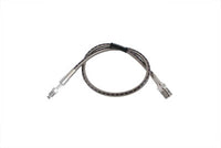 HARLEY Edelstahl 24-5/8 Zoll hinterer Bremsschlauch passend für 1963–1972 FL, 1971–1972 FX,