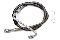 HARLEY Edelstahl 24 Zoll Bremsleitung Vorne Passend für 1983-1983 XLH, 1983-1983 FXE, 1983-1983 FX,