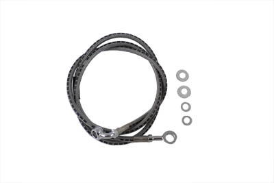 HARLEY Edelstahl 54 Zoll Vorderradbremsleitung Passt 1984-1998 FXST,