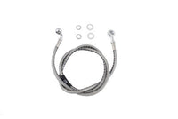 HARLEY Edelstahl Bremsleitung vorne 43 Zoll passend für 1995-1999 FXD, 1987-1998 XLH, 883