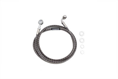 HARLEY Edelstahl-Vorderbremsschlauch 48-1/2 Zoll, passend für 1986–1997 FLST,